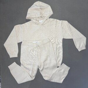 ZARA Kids Knit Hoodie + Jogger Set (Size 3–4 Years)
